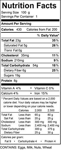 Susies Smart Breakfast Cookie, Orange Cranberry Nut, Omega-3 and Protein-Rich, Soft Chewy Whole Grain Snack, Healthy On-the-Go B