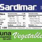 Sardimar Chunk Light Tuna with Vegetables - Pack of 6, 4.94 Ounces Each