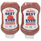 Hunt's Tomato Ketchup 100% Natural No High Fructose Corn Syrup 20 oz (Pack of 2)