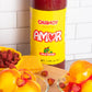 Amor Chamoy Sauce | Bittersweet Flavor | 2,500 Scoville Level Enjoy It With Fruits, Veggies, Snacks, And Drinks | Kosher | 33 Fl