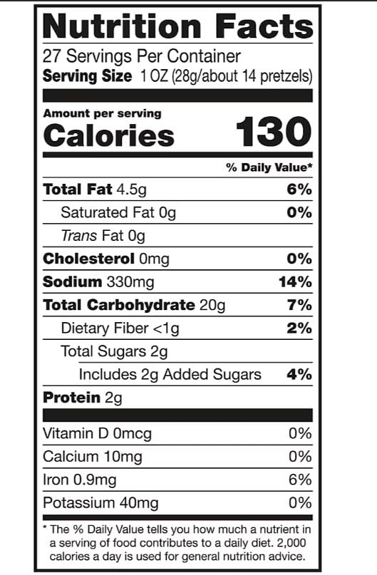 Snack Factory Pretzel Crisps Bites Honey Mustard - 27 Ounce Pack of 2
