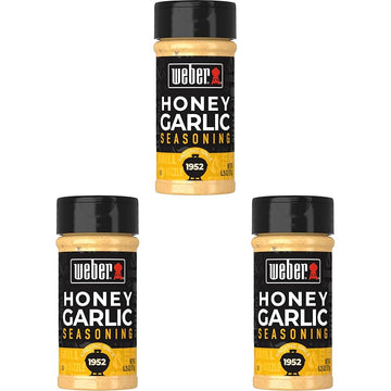 Weber Honey Garlic Rub, 6.25 Ounce Shaker (Pack of 3)