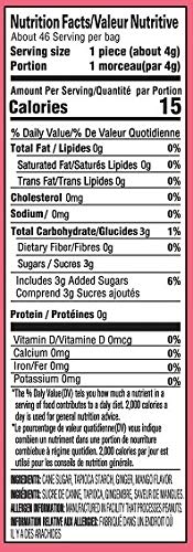 Gem Gem Ginger Candy Chewy Ginger Chews (Mango, 6.5Oz, Pack Of 2)