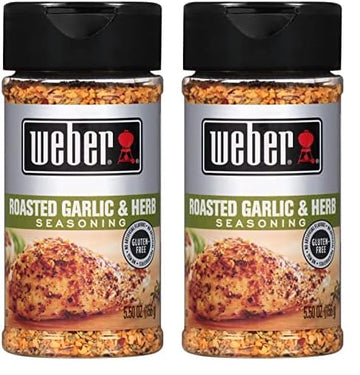 Weber Roasted Garlic & Herb Seasoning, 5.5 Ounce Shaker (Pack Of 2)