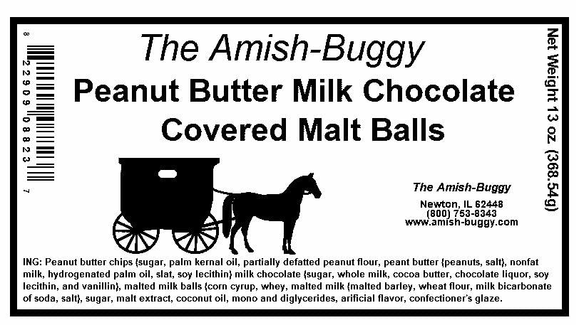 Premium Chocolate Candy 2-13 Oz. Packages (Peanut Butter Milk Choc. Covered Malt Balls)