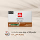 Illy Caffe Coffee - K-cup Braz Arabica Select - Case of 6 - 4.103 OZ (6x10 CT)