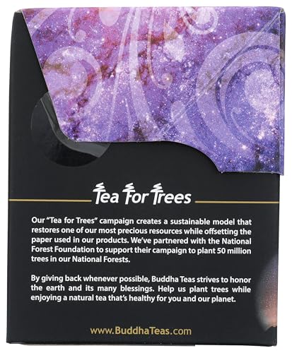 Buddha Teas Organic Herbal Tea - Meditation Moment - Caffeine Free - 18 Count - OU Kosher & Non-GMO