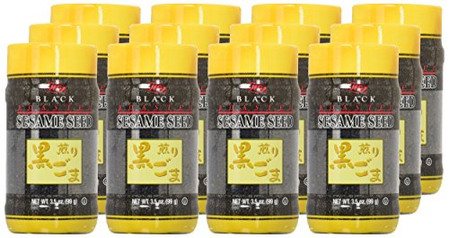 J-Basket Roasted Sesame Seed, Black, 3.5 Ounce (Pack Of 12)