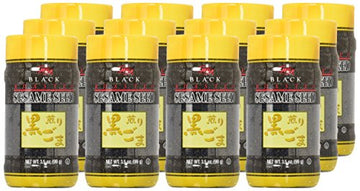 J-Basket Roasted Sesame Seed, Black, 3.5 Ounce (Pack Of 12)