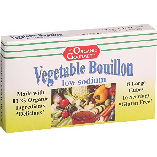 Organic Gourmet Organic Vegetable Boullion Cubes, Low Sodium, 2.54-Ounce Container (Pack Of 12) ( Value Bulk Multi-Pack)24