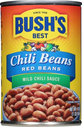 Bushs Best Red Beans in Chili Sauce, Mild, 16 oz