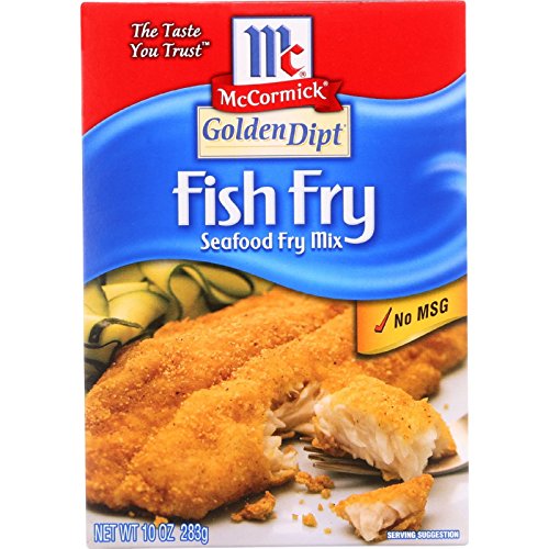 Golden Dipt Fish Fry Mix, 10Ounce Boxes (Pack of 12)