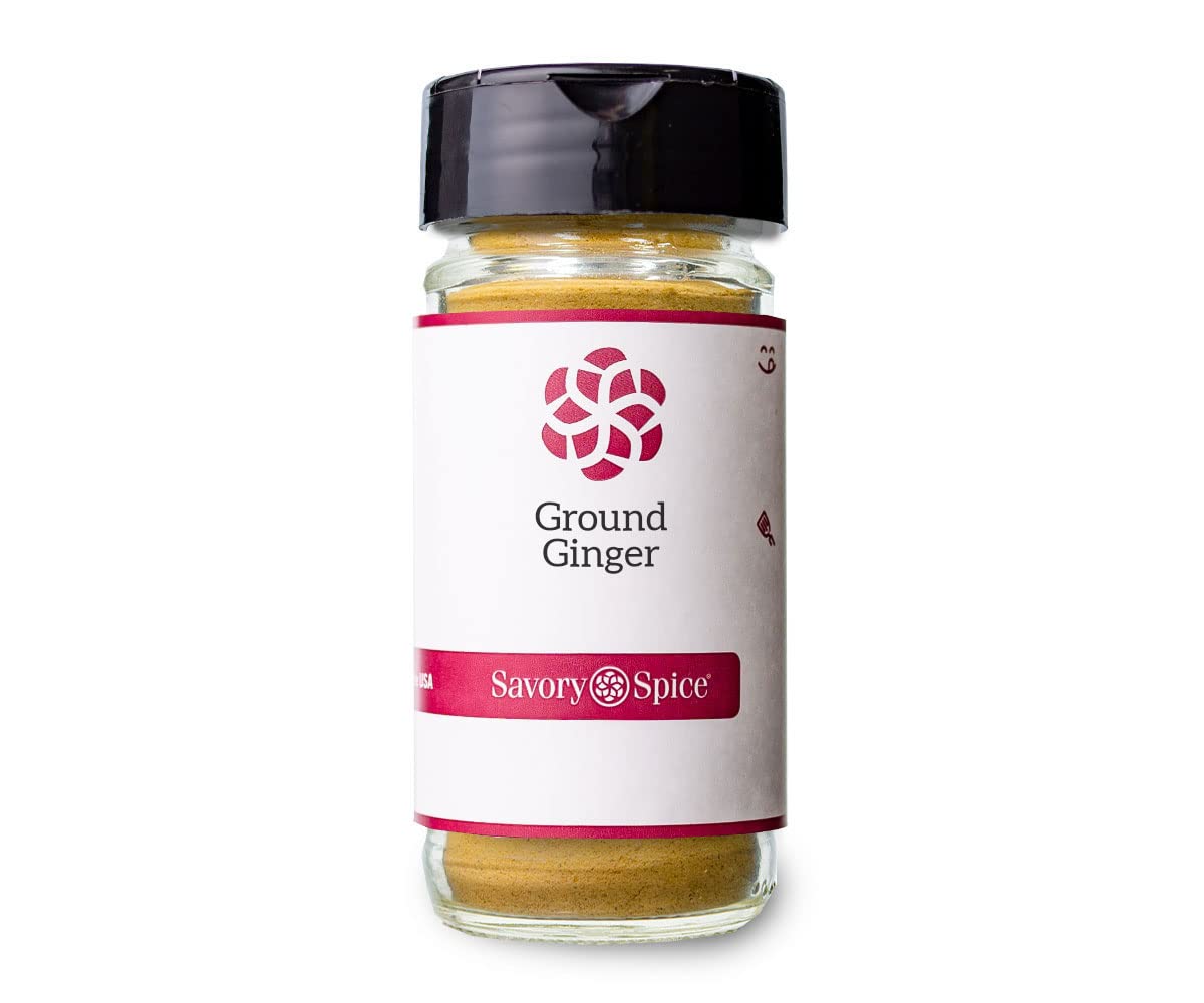 Savory Spice Ground Ginger Powder Seasoning - Medium Jar 1.9 oz - Ideal for Baking, Cooking, Sauces, Marinades, Tea, or Coffee