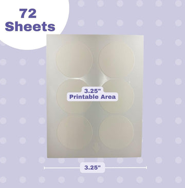 Kopykake Frosting Sheets (3'' Round Circles) - 72 Sheets (3 Packs) - Premium Edible Paper, Icing Sheets, Sugar Sheets For Cakes,