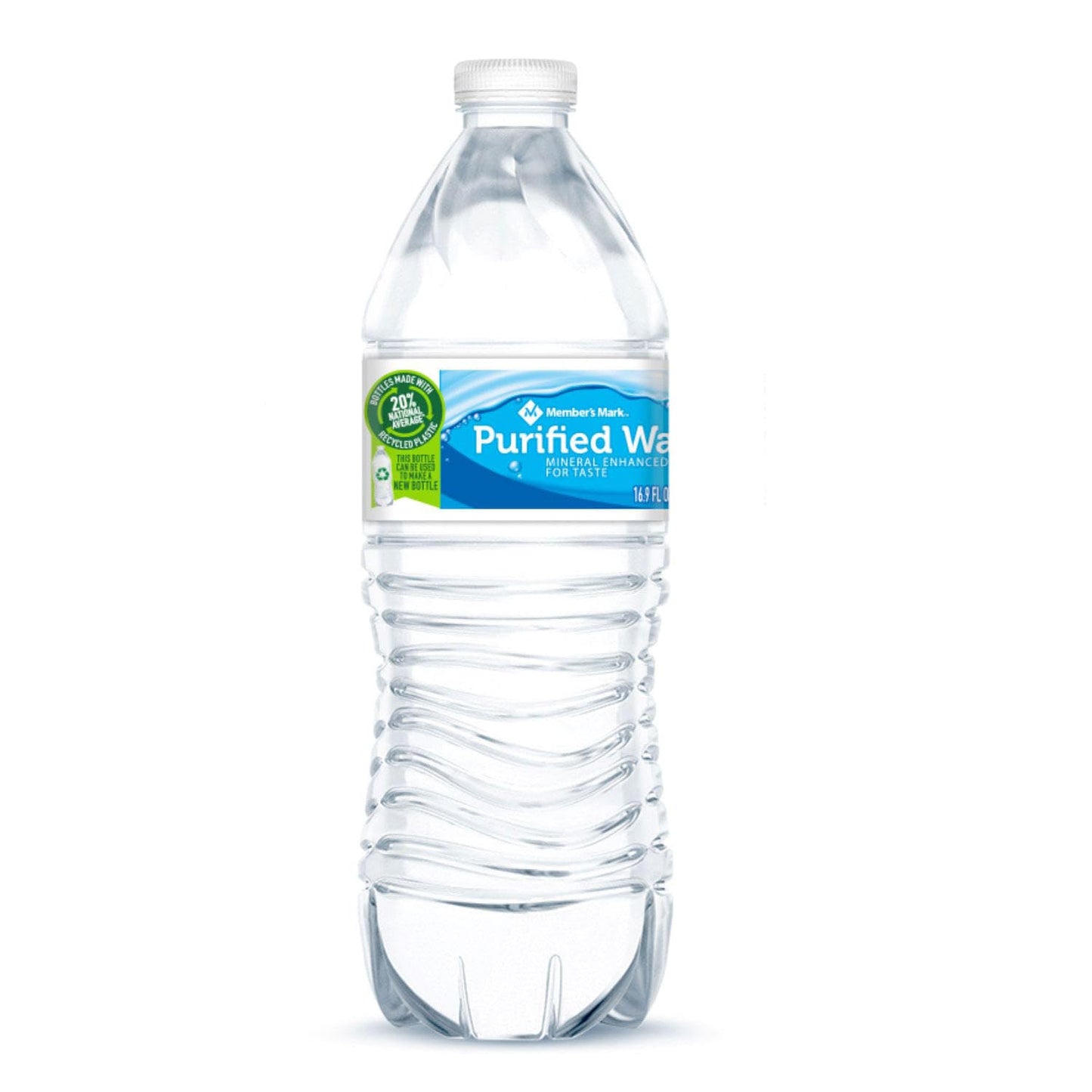 (24 Cases/Half Pallet) MMembers Mark Purified Bottled Water. 16.9 oz, 40 Bottles per Case. (960 Bottles Total)