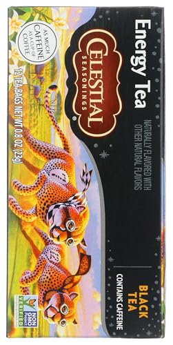 Celestial Seasonings Black Tea, Energy Blend, 12 Count Tea Bags