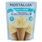 Nostalgia Ice Cream Mix. Vanilla Creme, Creamy Chocolate, Sweet Strawberry And Chocolate Chips Cookie Dough. Each Pocket Of 8 Oz