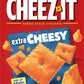 Cheez-It Cheese Crackers, Baked Snack Crackers, Lunch Snacks, Family Size, Extra Cheesy, 21oz Box (1 Box) (Pack of 2)