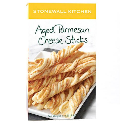 Stonewall Kitchen Aged Parmesan Cheese Sticks, 4 Ounce Box, Assorted Colors