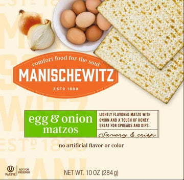 Manischewitz Matzos, Egg & Onion, 10 Oz