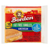Borden American Fat Free Singles Cheese 3/4 oz, 16 Slices - Pack of 4