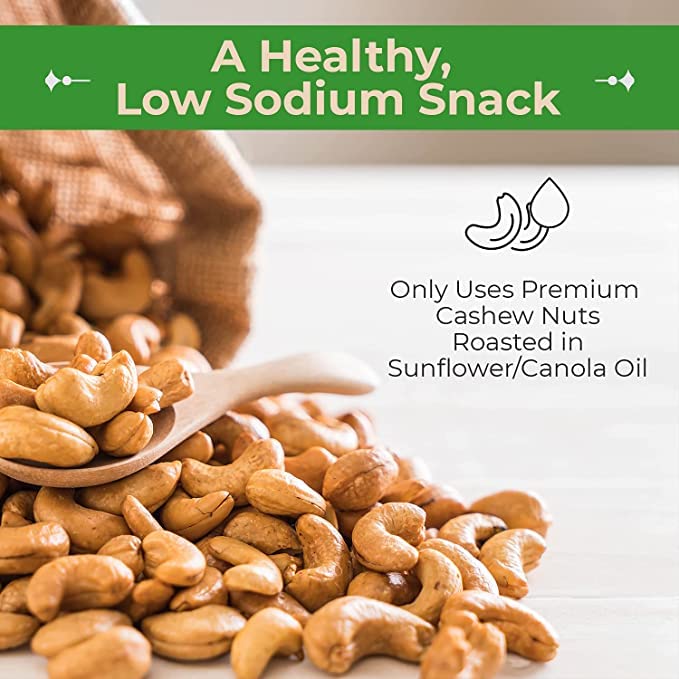 Sincerely Nuts Whole Cashews Roasted and Salted, 3 LB Bag, Deluxe Kosher Snack, Vegan, Healthy Source of Protein