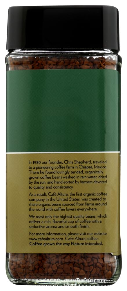 Cafe Altura Organic Fair Trade Instant Coffee Pack Of 3