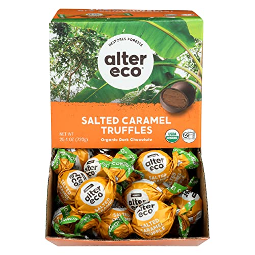 Alter Eco, Truffles Chocolate Salted Caramel Single Organic, 0.42 Ounce