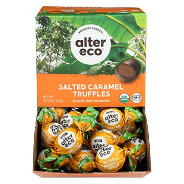Alter Eco, Truffles Chocolate Salted Caramel Single Organic, 0.42 Ounce