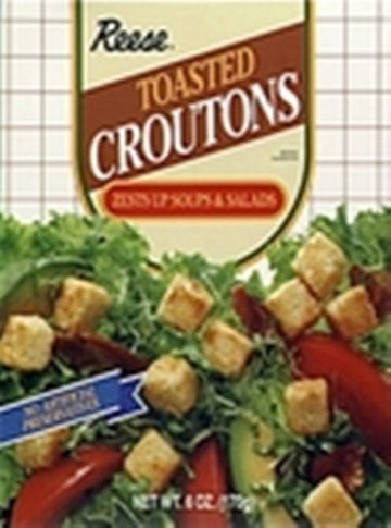 Reese Croutons Toasted Croutons, 6.0-Ounce Bags (Pack Of 12)