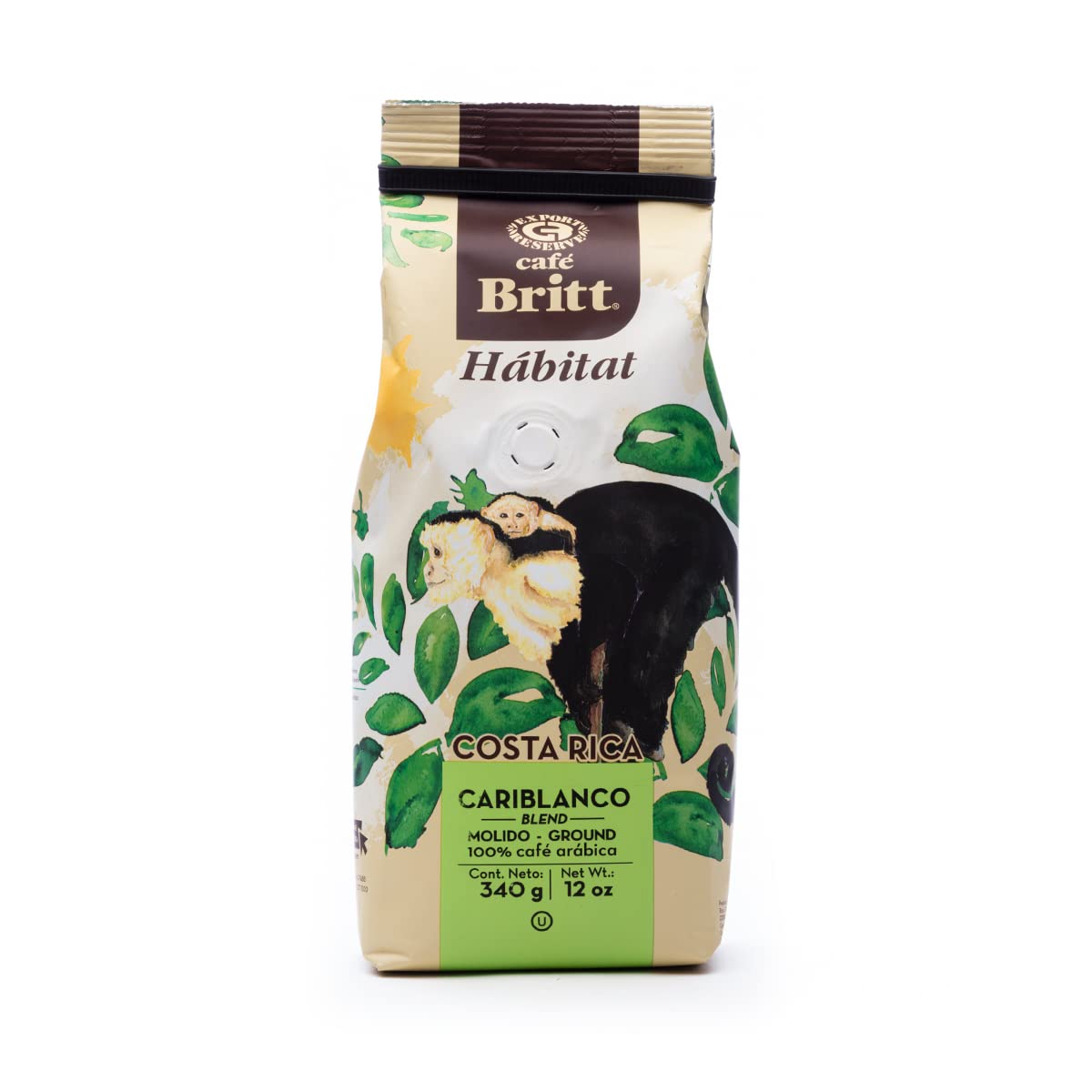Caf   Britt - Costa Rican Habitat Cariblanco Coffee (12 oz.) (3-Pack) - Ground, Arabica Coffee, Kosher, Gluten Free, 100% Gourme