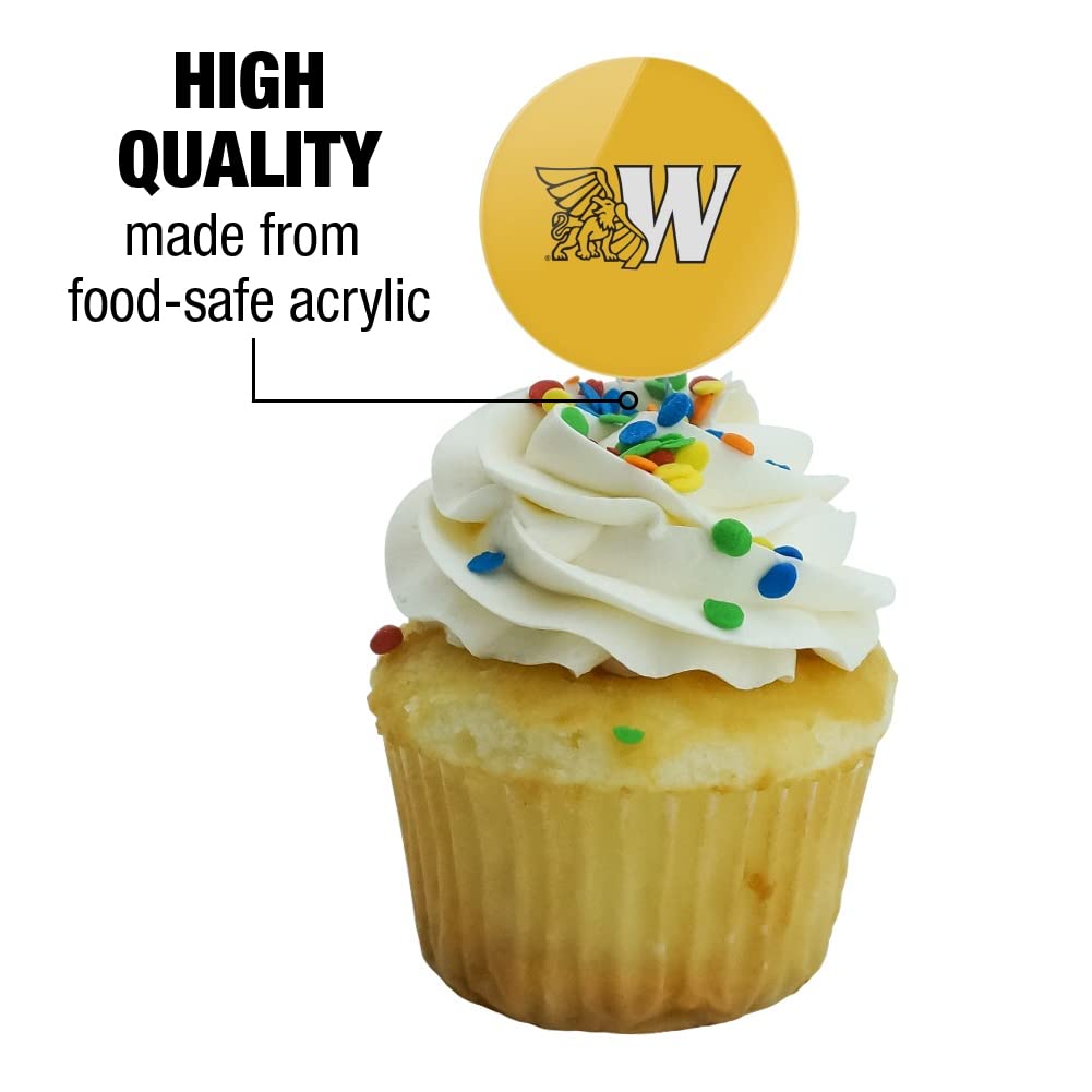 Missouri Western State University Primary Logo Cupcake Picks Toppers Decoration Set Of 6