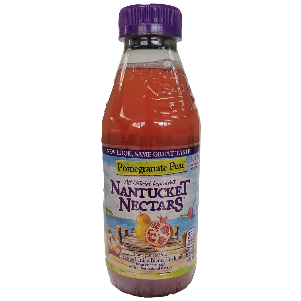 Nantucket Nectars - Pomegranate Pear Juice Drink - 15.9 oz (12 Plastic Bottles)