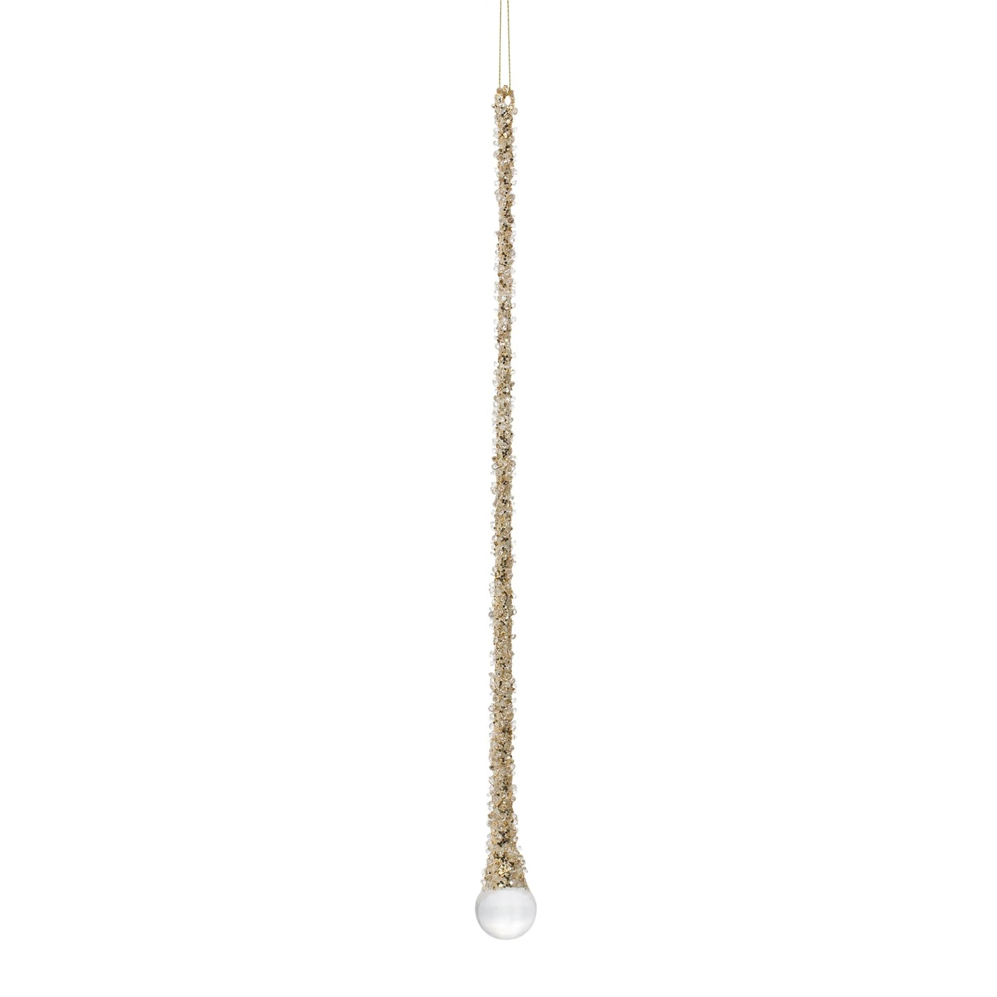 Melrose Icicle Drop Glass Ornaments Set of 3, 10-inch, 12-inch, 14-inch, Multi Color, Model 83716