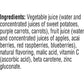 V8 Acai Mixed Berry 100% Fruit and Vegetable Juice, 46 fl oz Bottle (Pack of 4)