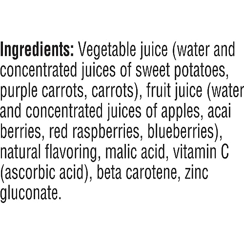 V8 Acai Mixed Berry 100% Fruit and Vegetable Juice, 46 fl oz Bottle (Pack of 4)