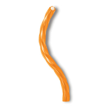 Orange Cream Pop Flavored Filled Twists, 11 Ounce Bag (2 Pack), Licorice Candy, The Hampton Candy Company