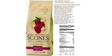 Sticky Fingers Scones Mix, Raspberry White Chocolate, 16 Oz