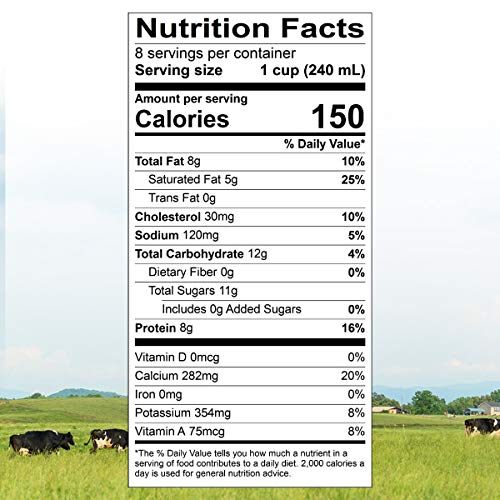 Organic Valley Grassmilk, 100% Grass Fed Whole Milk, Organic, 64 Fl Oz