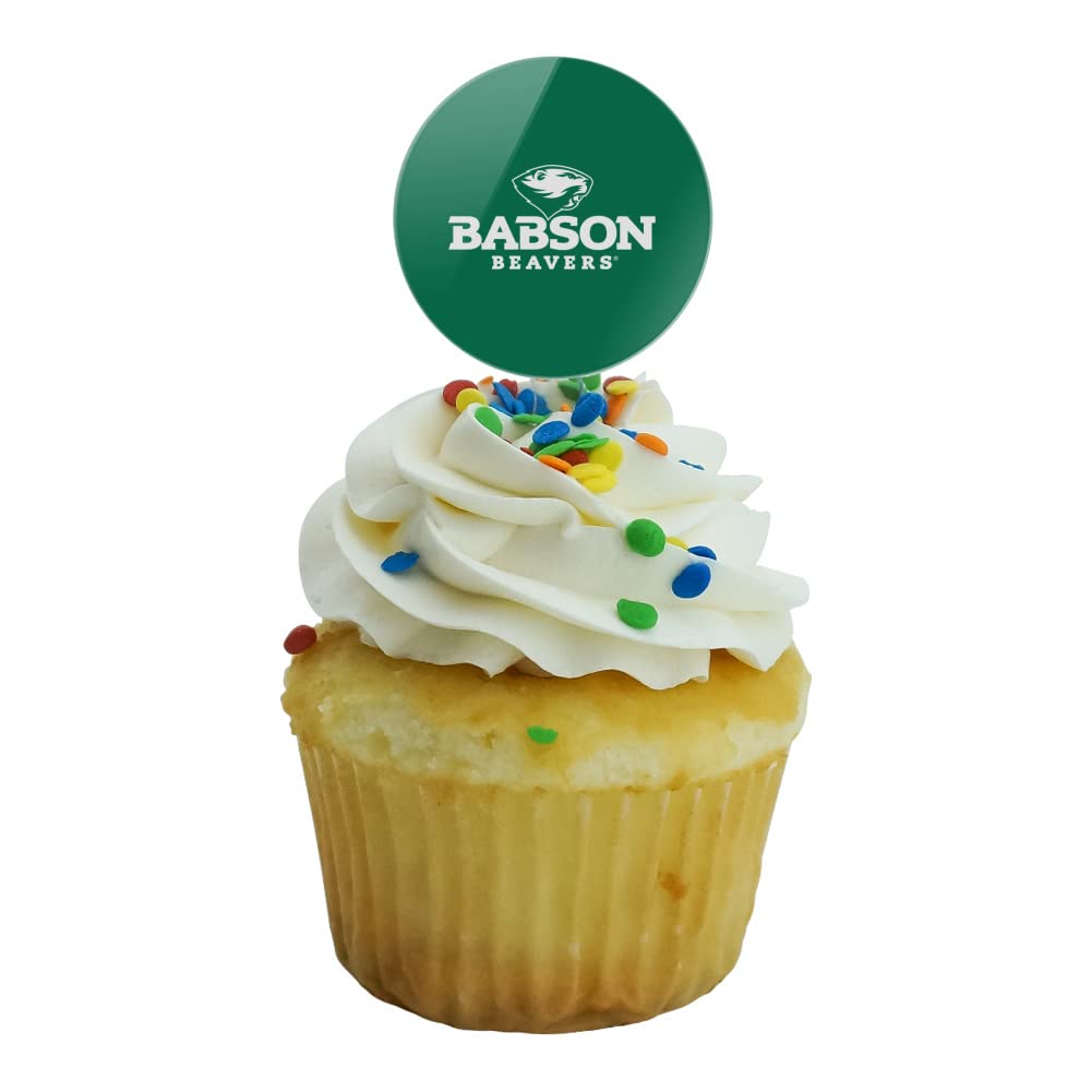 Babson College Primary Logo Cupcake Picks Toppers Decoration Set Of 6