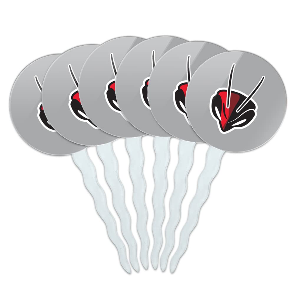 University of Lynchburg Secondary Logo Cupcake Picks Toppers Decoration Set of 6