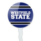 GRAPHICS & MORE Cupcake Picks Set of 6, Multi Color Acrylic Toppers for Westfield State University