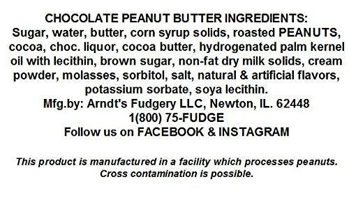 Home Made Chocolate Peanut Butter Fudge - 1.5 Lb Box