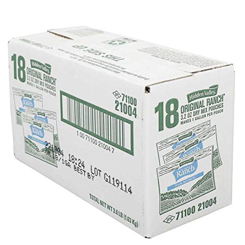 Hidden Valley, Ranch Original Dry Mix, Gluten Free, 1 Gallon (18 Count)