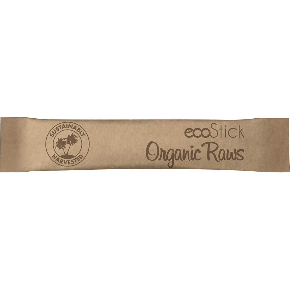 Ecostick Sweetener Packets | Organic Raw Sugar | 2000 Count | Sustainably Harvested