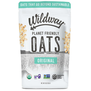 Wildway Organic Rolled Oats, Gluten-Free, Non-GMO, 9 Oz, Regenerative & Sustainable