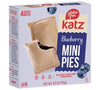Katz Gluten Free Blueberry Mini Pies | Dairy Free, Nut Free, Soy Free, Gluten Free | Kosher (1 Pack of 4 Mini Pies, 5.5 Ounce)
