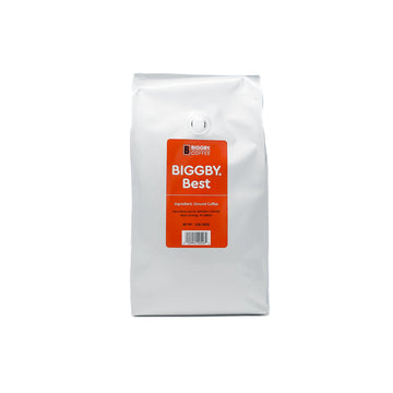 BIGGBY Ground Coffee, 100% Farm-Direct, Medium Roast, 2lb Bag, 32 Ounce