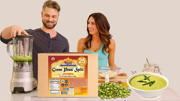 Rani Green Peas Split, Dried (Vatana, Matar) 400Oz (25Lbs) 11.36Kg Bulk Box ~ All Natural | Vegan | Gluten Friendly | Product Of