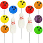 Fruidles Bowling Lollipops Candy Suckers, Super Sports Events, Gatherings, Birthdays Parties, Individually Wrapped (12-Pack)